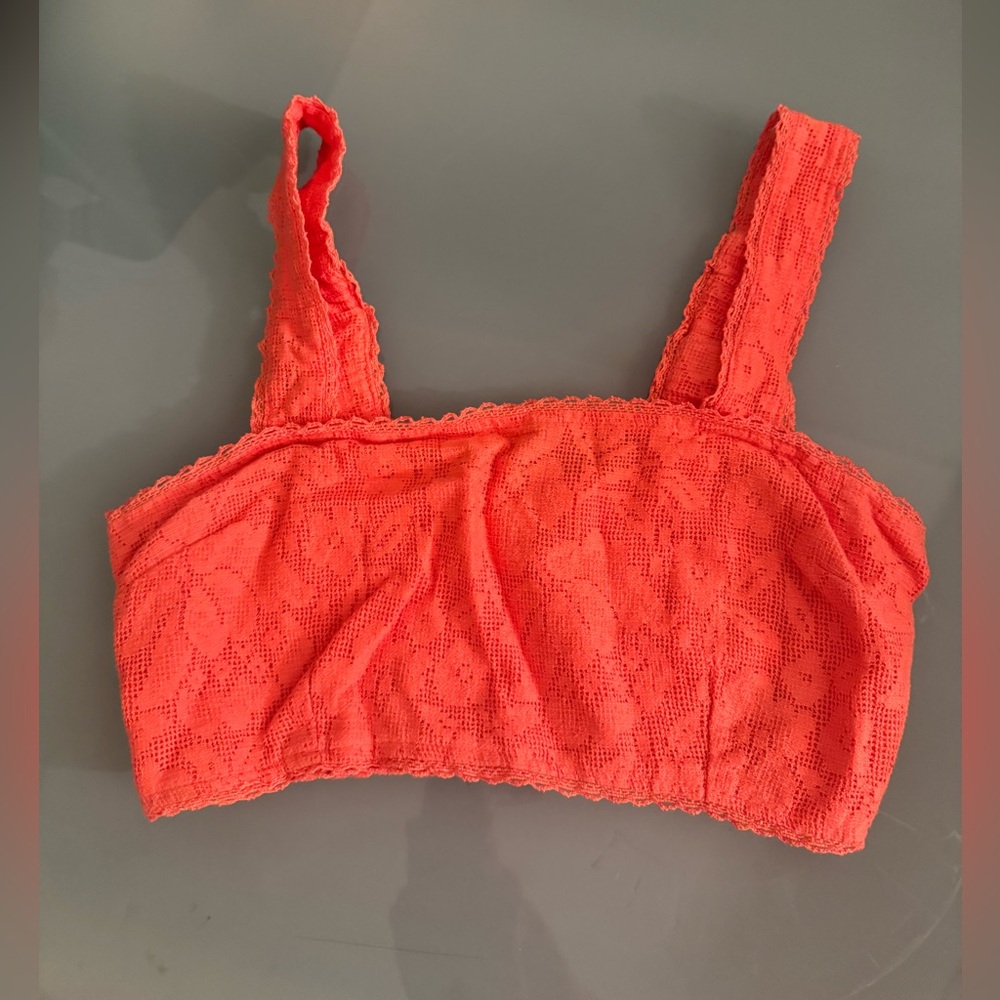 Lace Bralette in Vibrant Orange